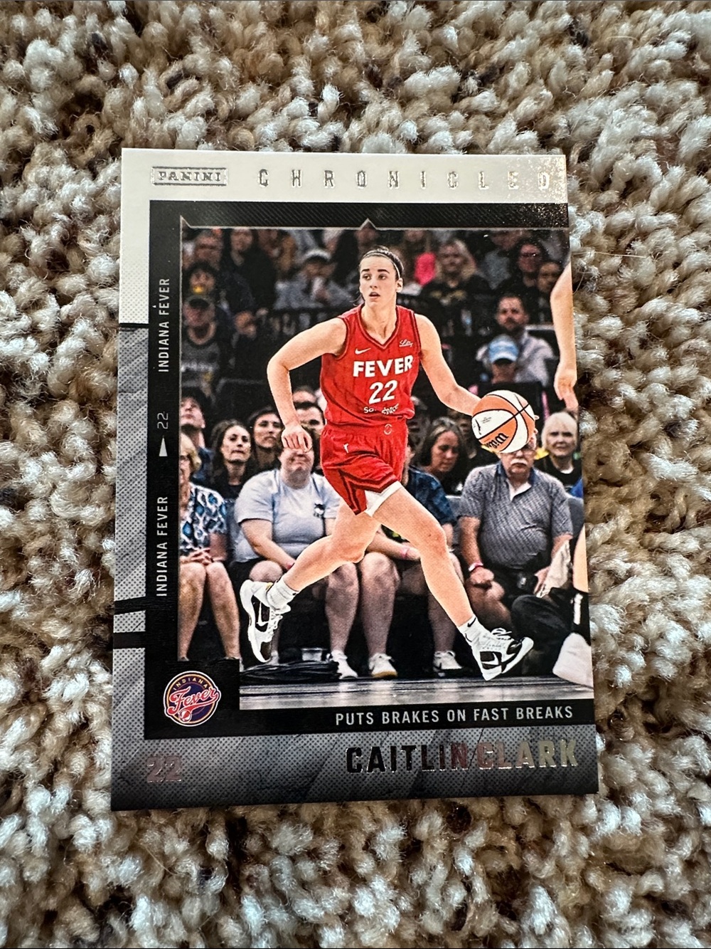 Panini Chronicles Caitlin Clark Indiana Fever Basketball Card -#44